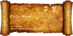 Polz Nina névjegykártya